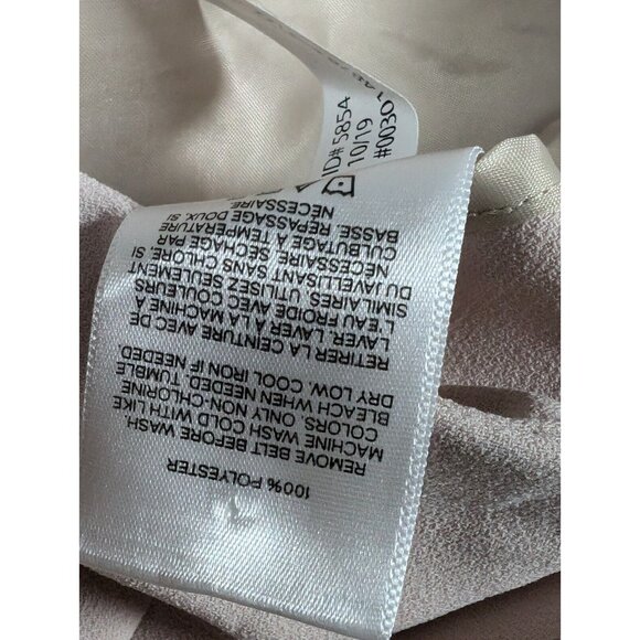 Express Bermuda Shorts Womens Size 10 Pink Extreme High Rise Pleated Belted - Picture 4 of 10